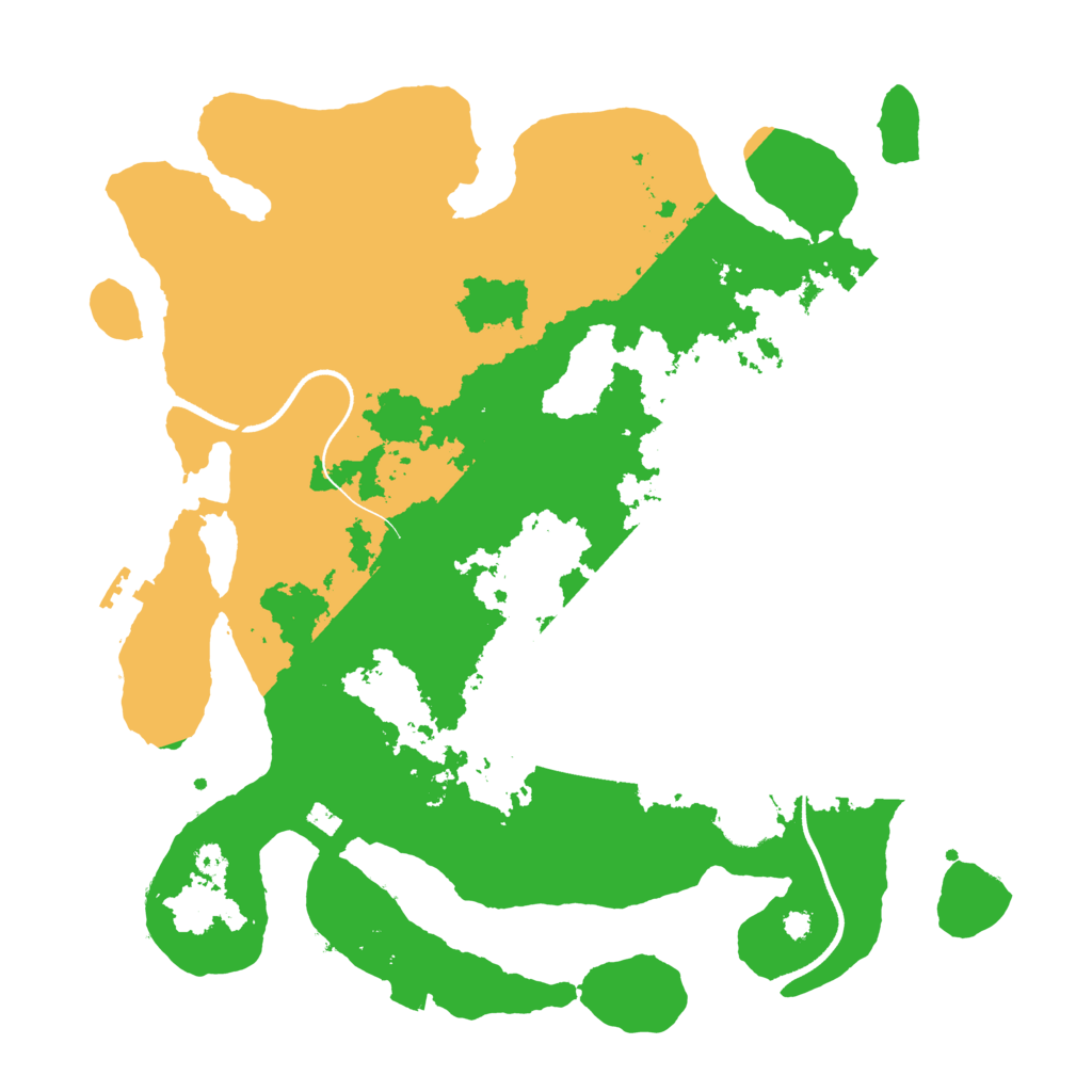 Biome Rust Map: Procedural Map, Size: 3550, Seed: 667525