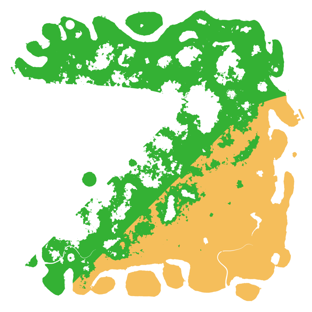 Biome Rust Map: Procedural Map, Size: 6000, Seed: 3004812