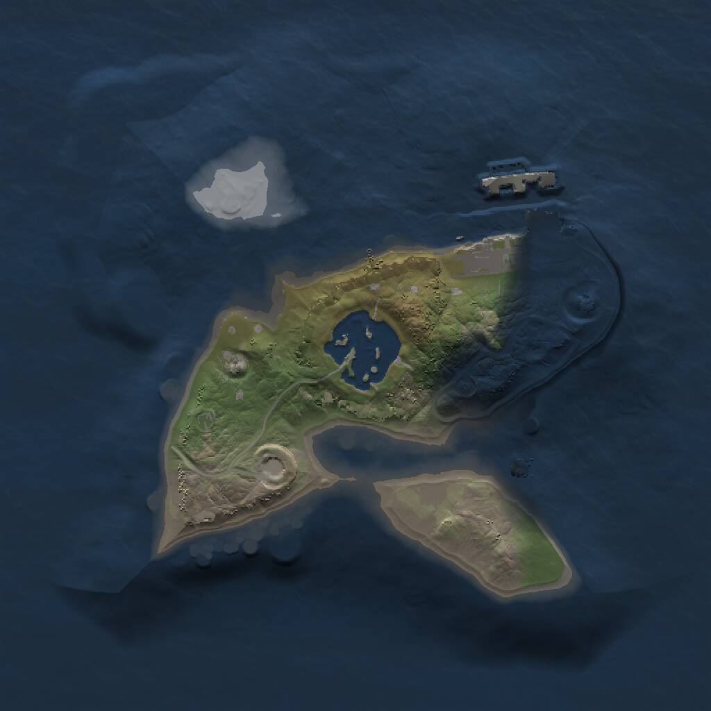 Rust Map: Procedural Map, Size: 1500, Seed: 3073595, 3 Monuments