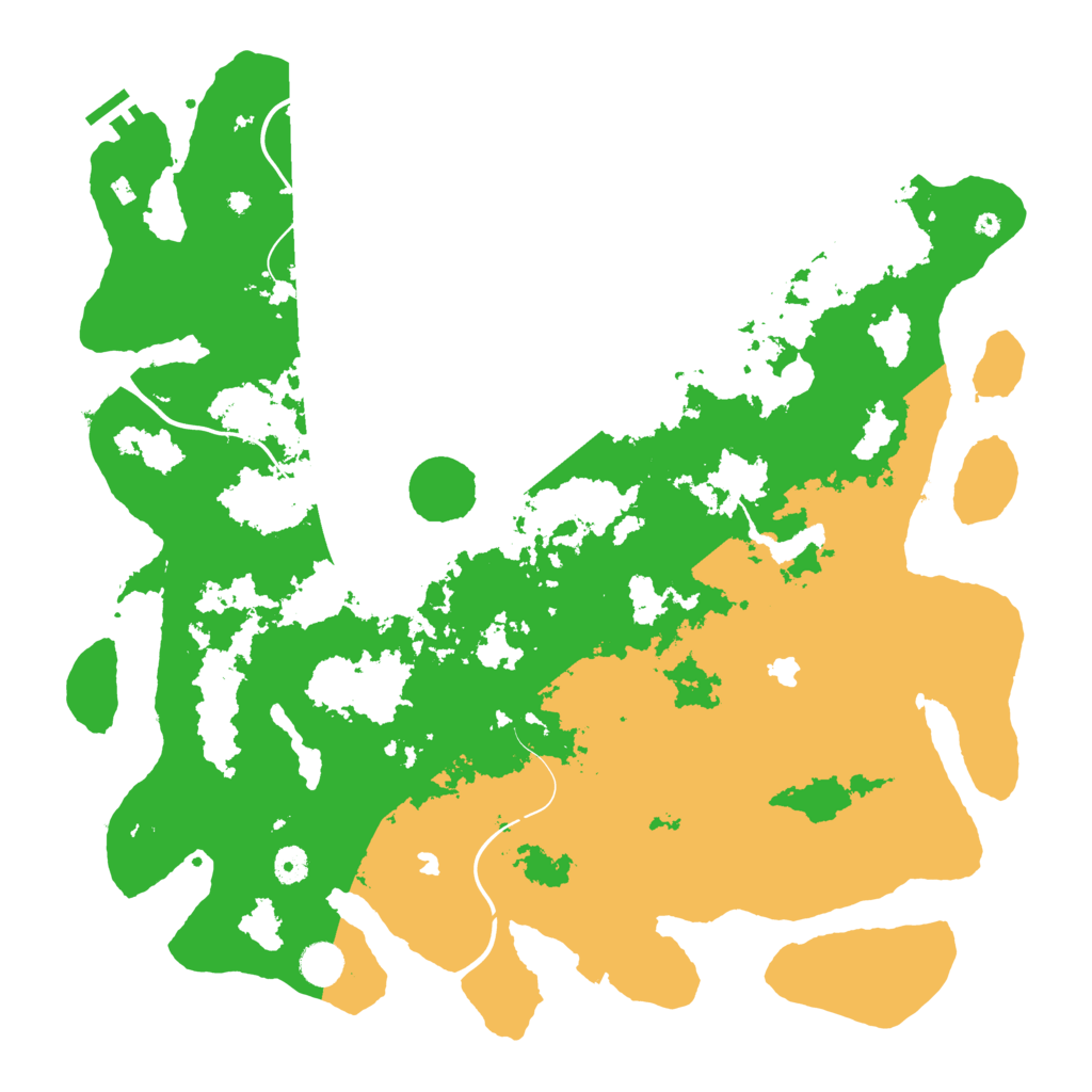 Biome Rust Map: Procedural Map, Size: 4500, Seed: 93726990