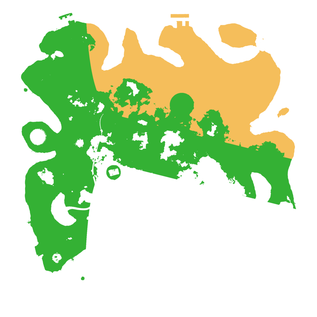 Biome Rust Map: Procedural Map, Size: 3500, Seed: 1345