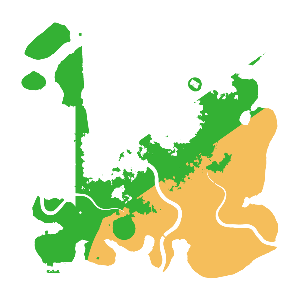 Biome Rust Map: Procedural Map, Size: 3550, Seed: 85976