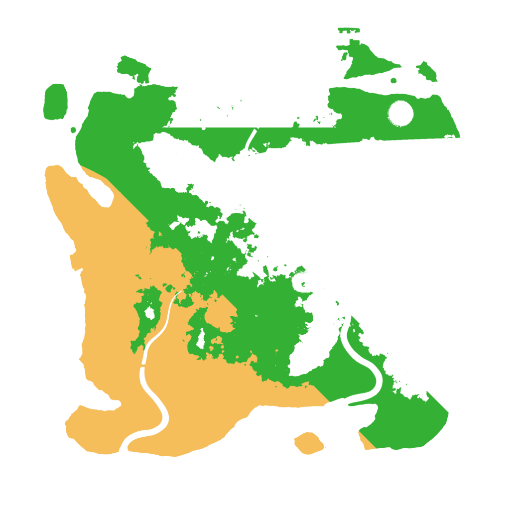 Biome Rust Map: Procedural Map, Size: 3550, Seed: 418004