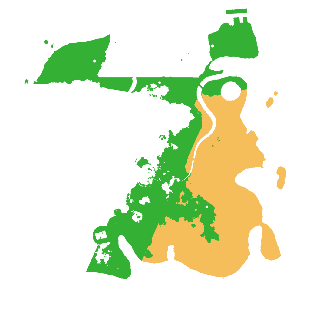 Biome Rust Map: Procedural Map, Size: 3000, Seed: 393409