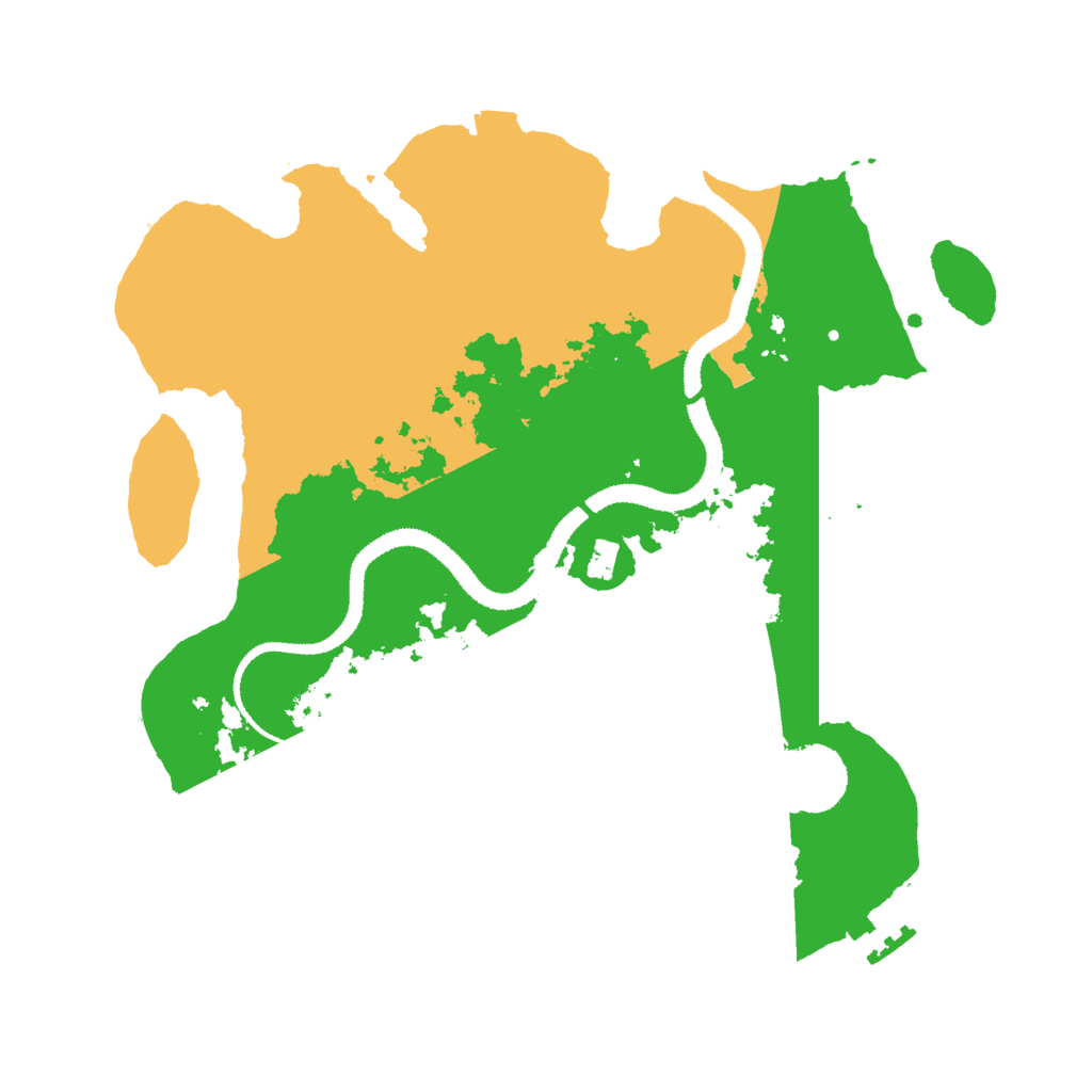 Biome Rust Map: Procedural Map, Size: 3000, Seed: 628152