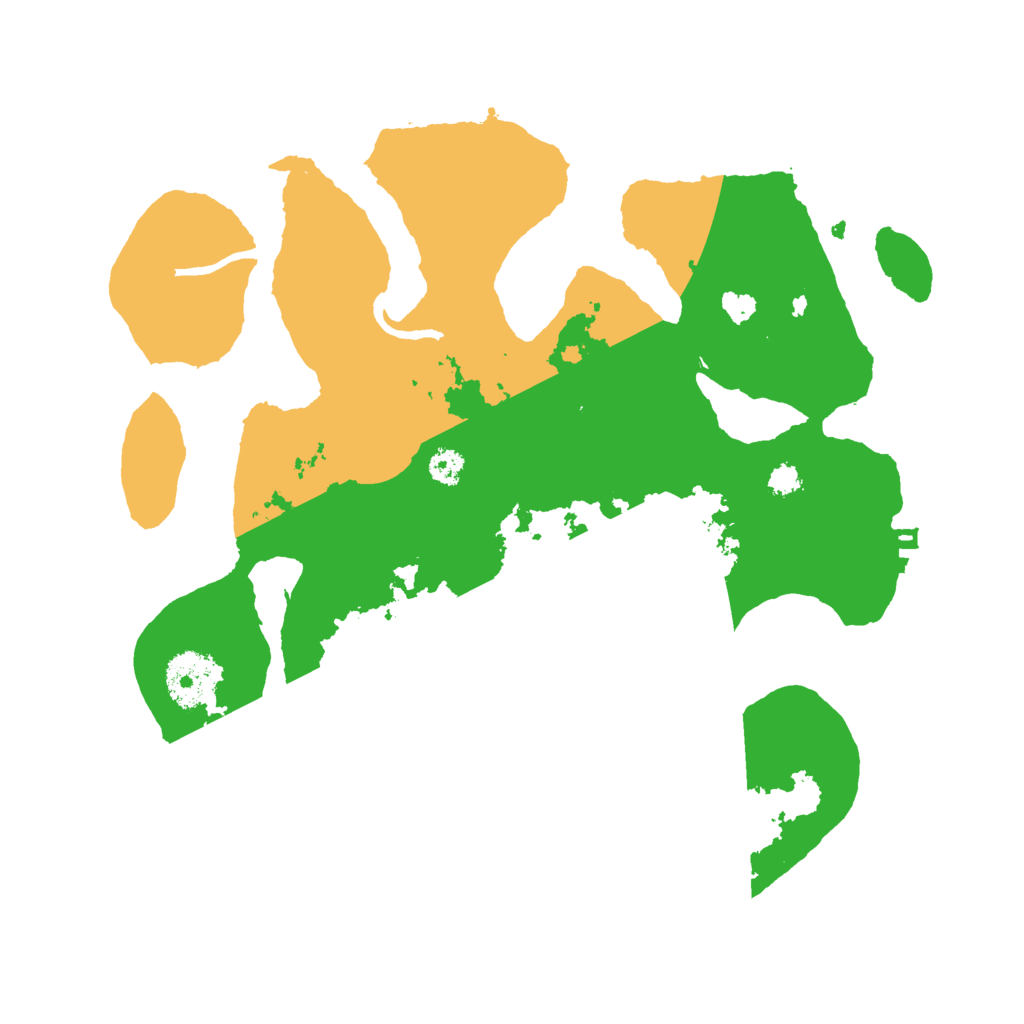 Biome Rust Map: Procedural Map, Size: 3000, Seed: 628152