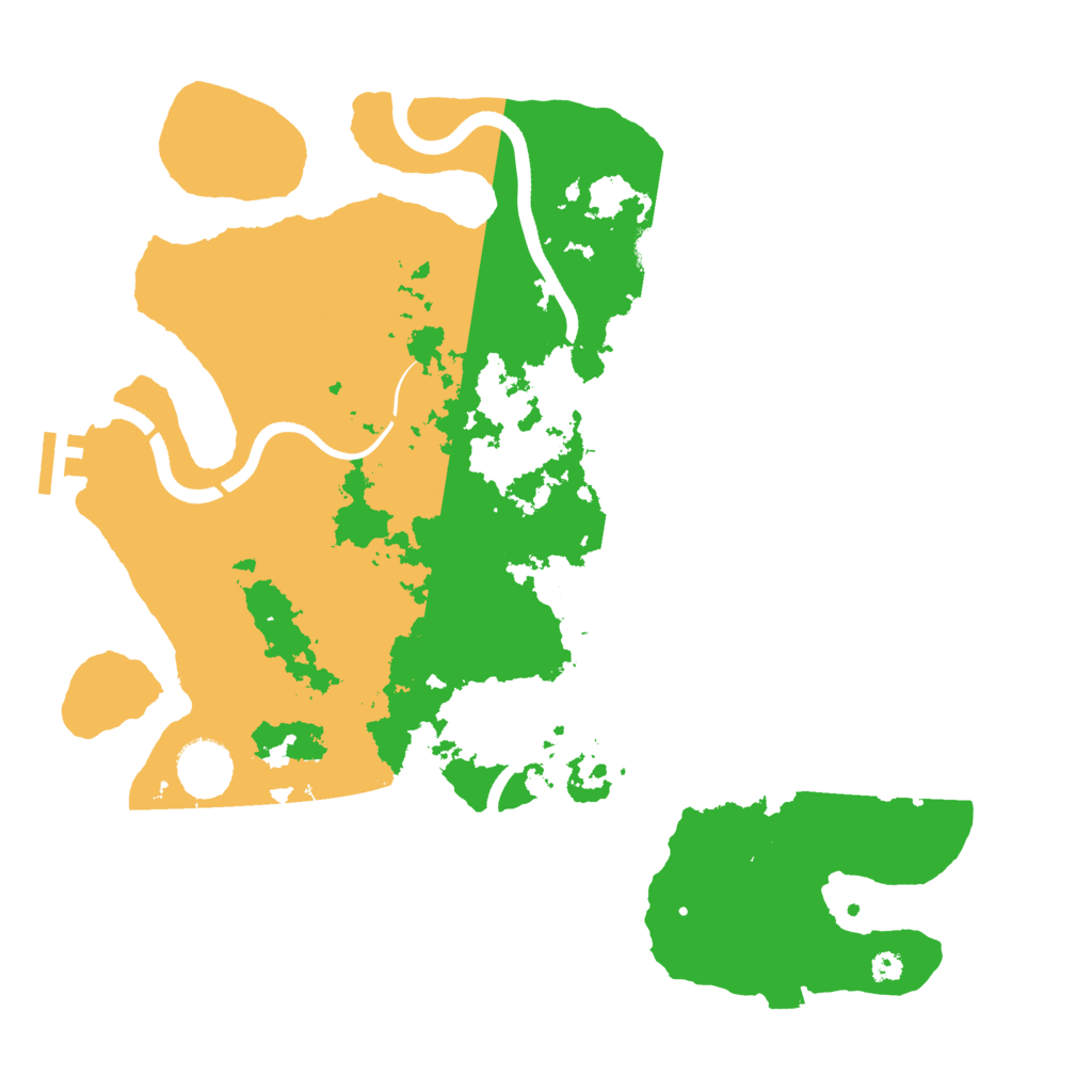 Biome Rust Map: Procedural Map, Size: 3550, Seed: 909454