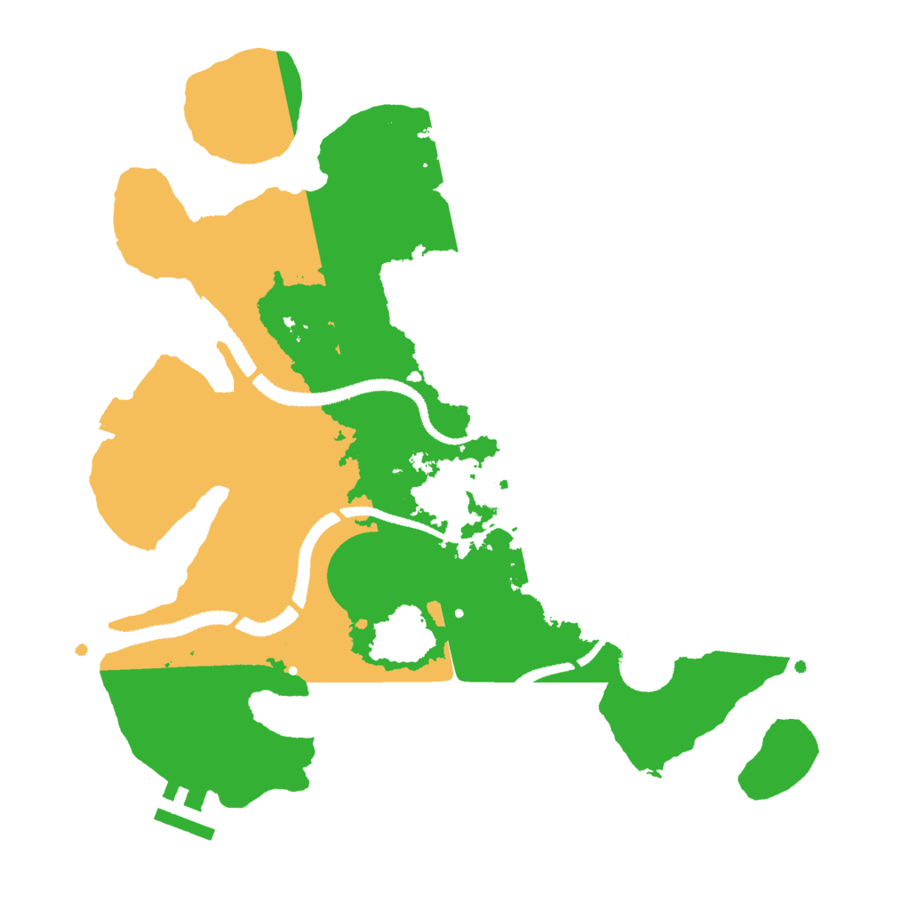 Biome Rust Map: Procedural Map, Size: 3000, Seed: 618747