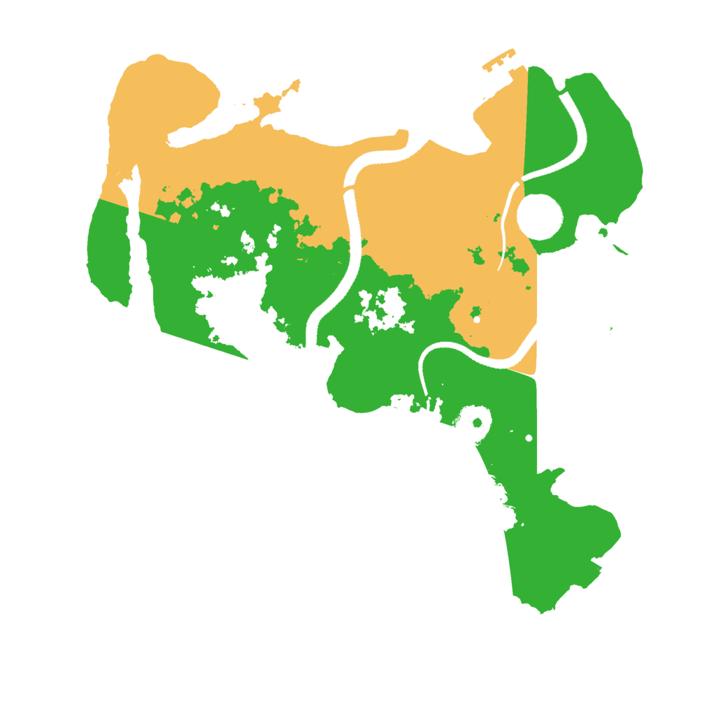 Biome Rust Map: Procedural Map, Size: 3000, Seed: 517056