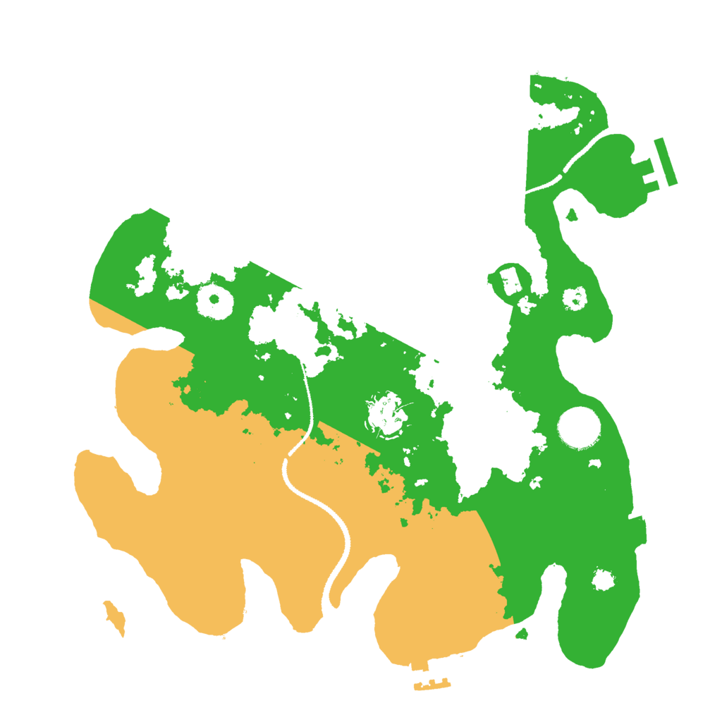 Biome Rust Map: Procedural Map, Size: 3000, Seed: 301167