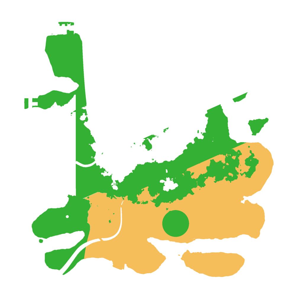 Biome Rust Map: Procedural Map, Size: 3000, Seed: 542477