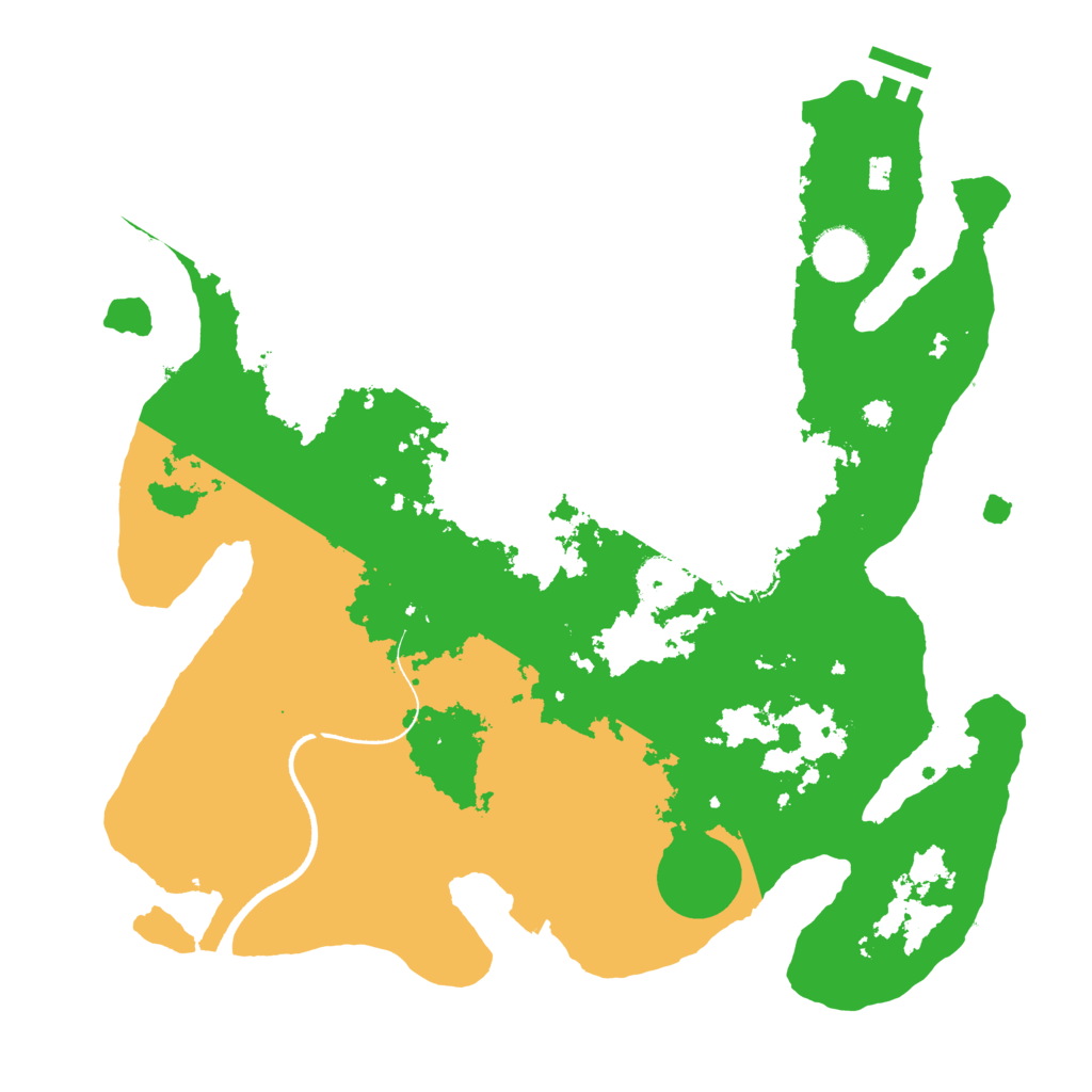 Biome Rust Map: Procedural Map, Size: 3500, Seed: 139688595