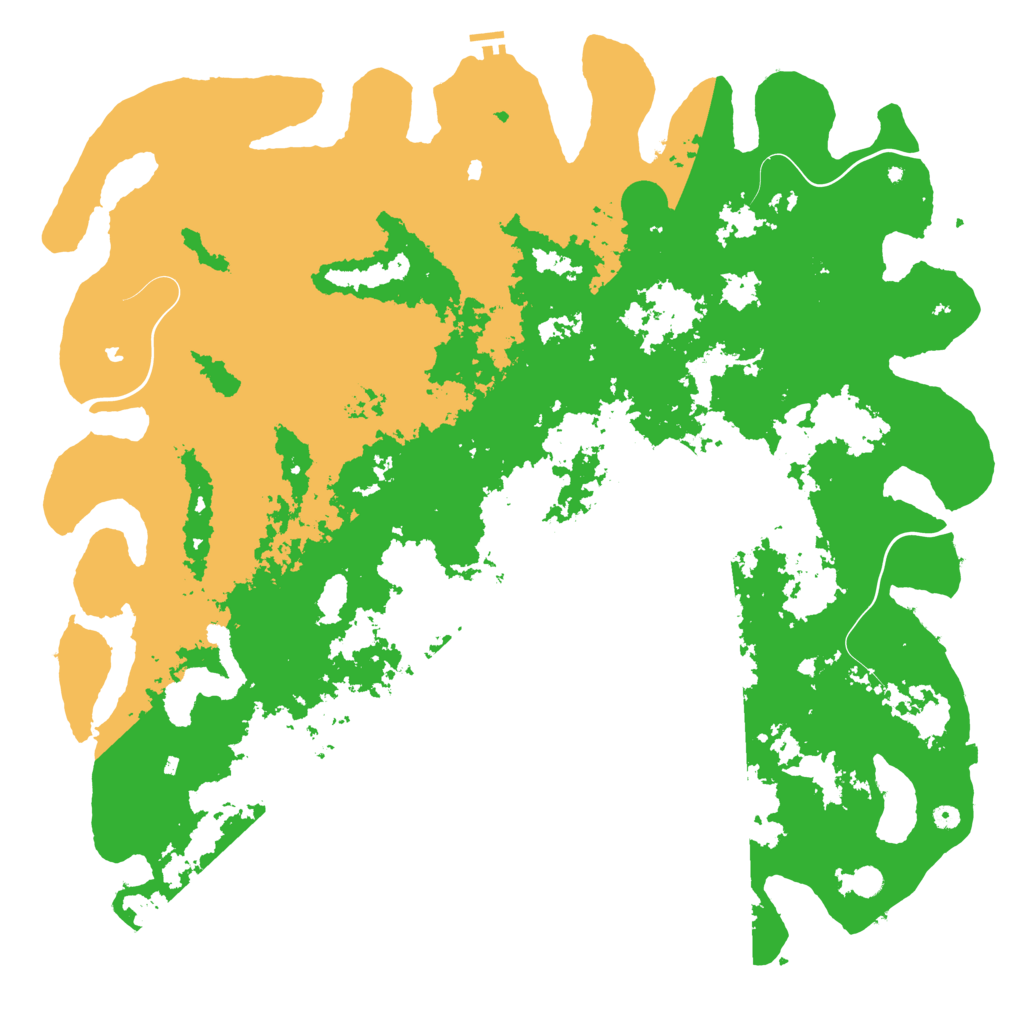 Biome Rust Map: Procedural Map, Size: 6000, Seed: 97075960