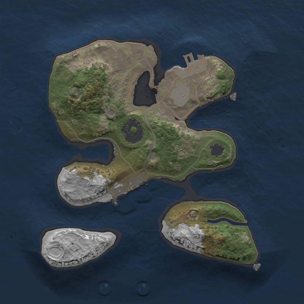 Rust Map: Procedural Map, Size: 2000, Seed: 798268094, 7 Monuments