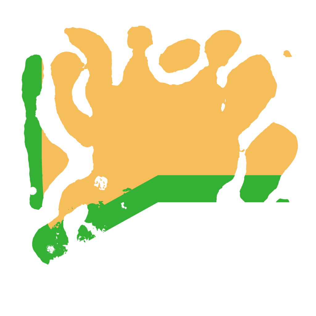 Biome Rust Map: Barren, Size: 3500, Seed: 21377