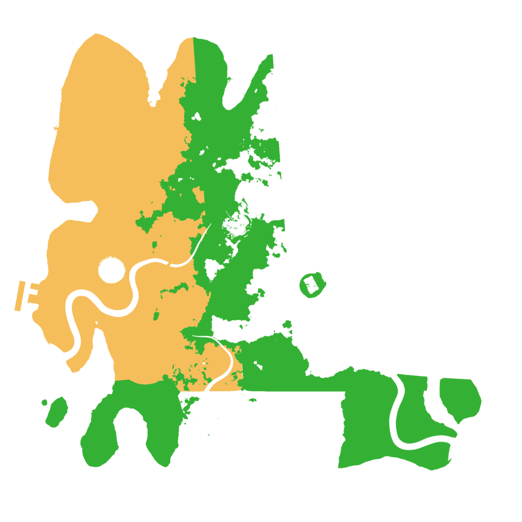 Biome Rust Map: Procedural Map, Size: 3500, Seed: 818282229