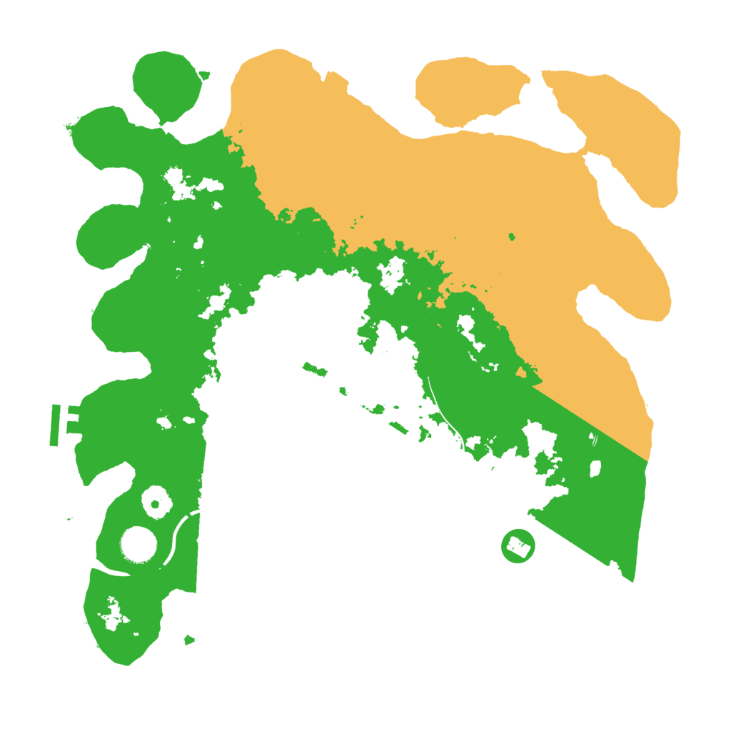 Biome Rust Map: Procedural Map, Size: 3550, Seed: 450165