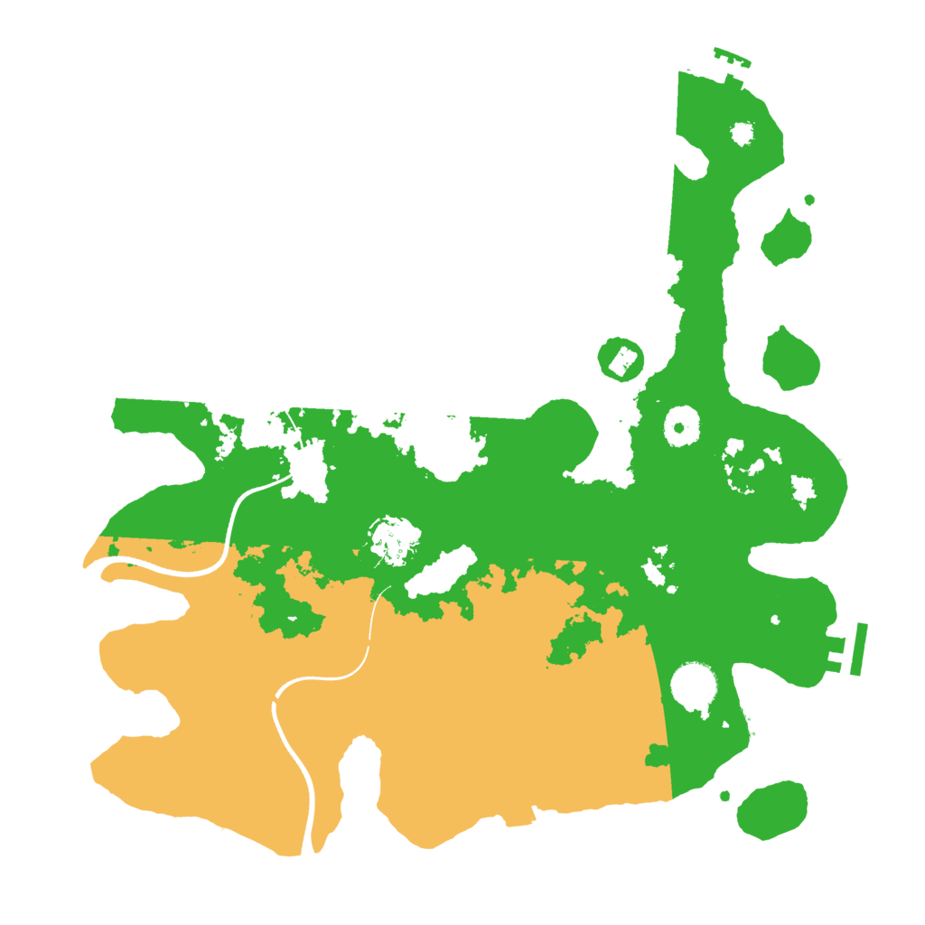 Biome Rust Map: Procedural Map, Size: 3550, Seed: 984486