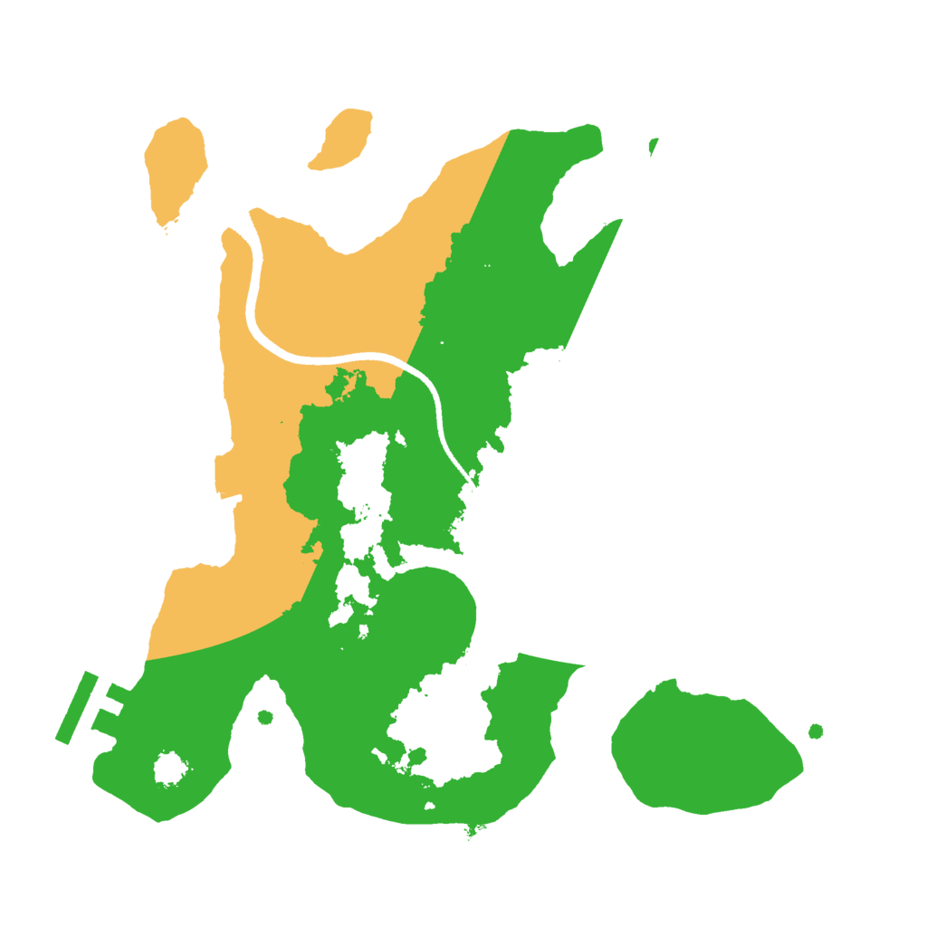 Biome Rust Map: Procedural Map, Size: 2500, Seed: 8433463