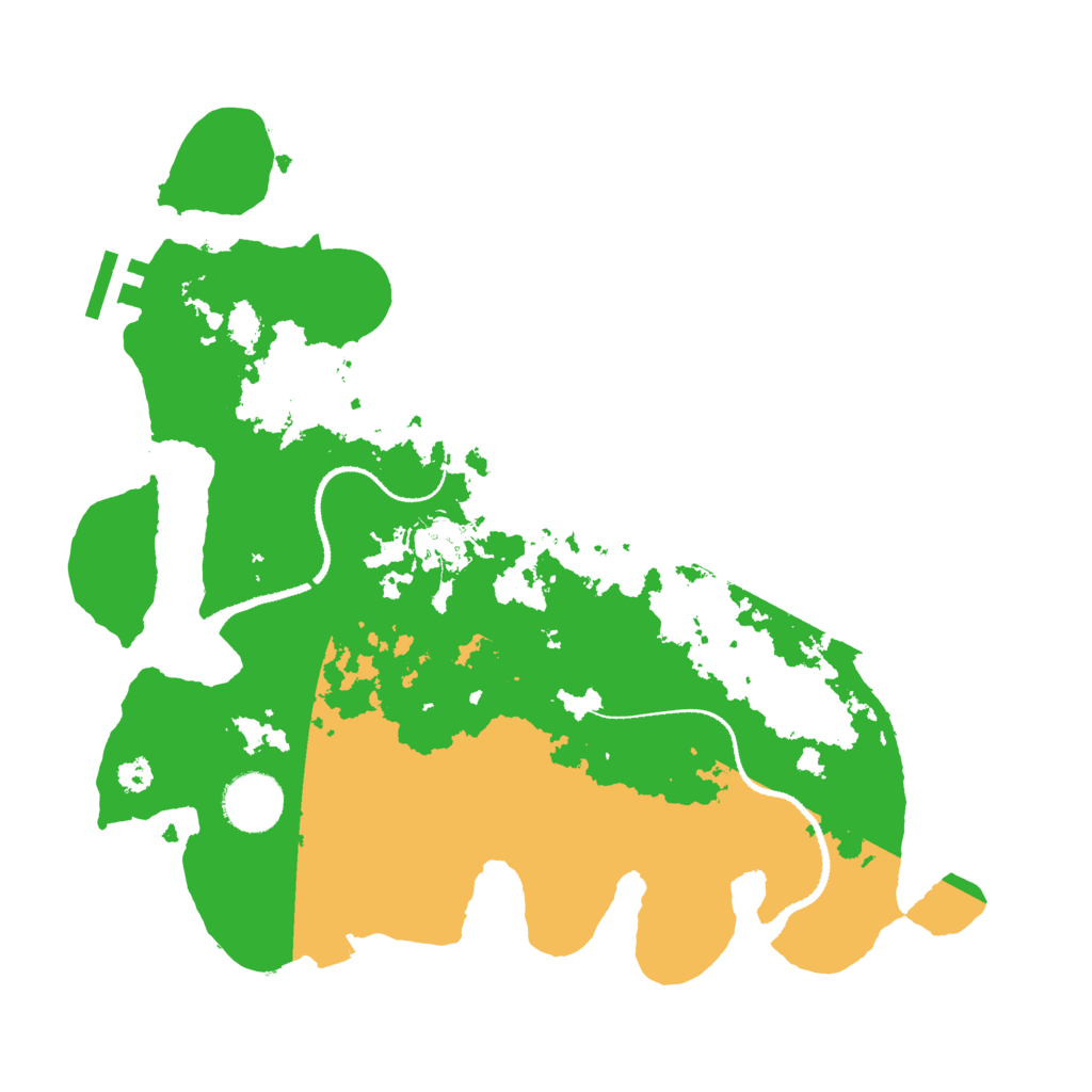 Biome Rust Map: Procedural Map, Size: 3200, Seed: 57894216