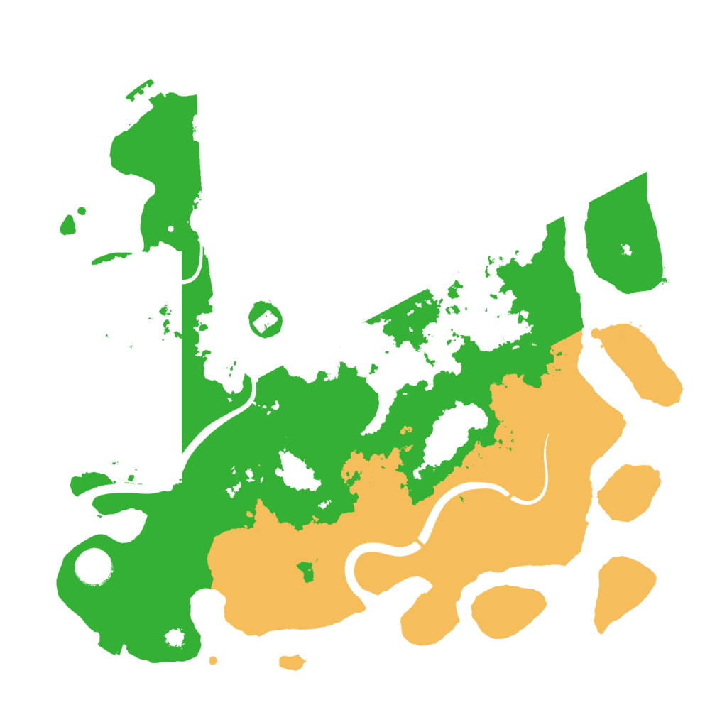 Biome Rust Map: Procedural Map, Size: 3500, Seed: 30864