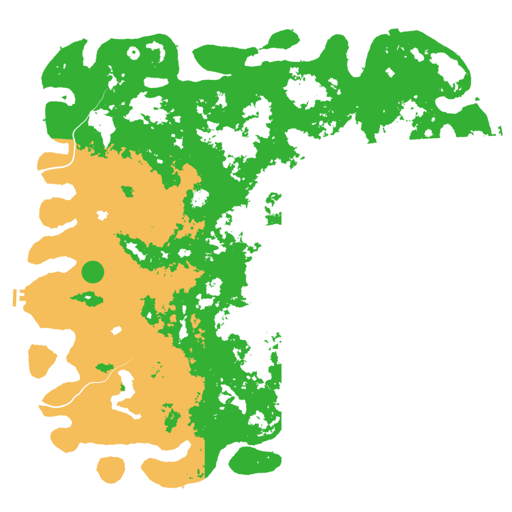 Biome Rust Map: Procedural Map, Size: 6000, Seed: 10687126