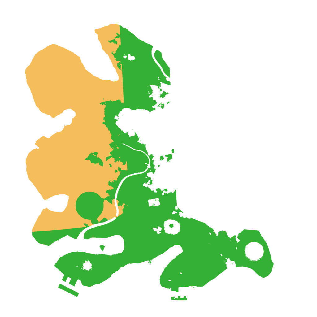 Biome Rust Map: Procedural Map, Size: 3000, Seed: 1928