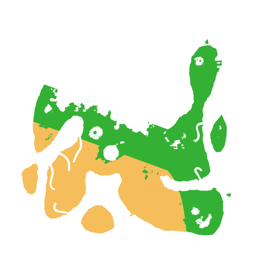 Biome Rust Map: Procedural Map, Size: 3000, Seed: 8433543