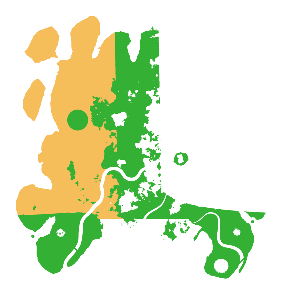 Biome Rust Map: Procedural Map, Size: 3700, Seed: 370524870