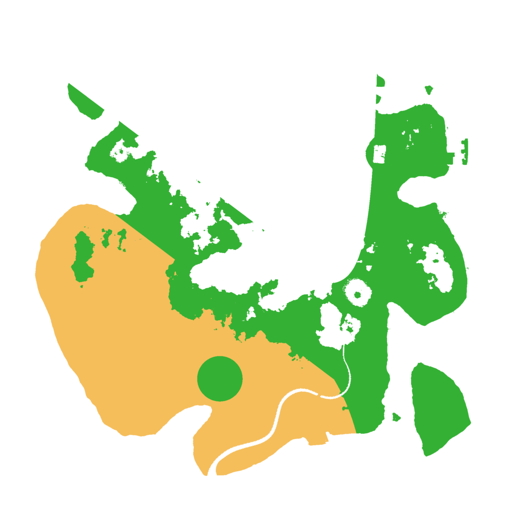 Biome Rust Map: Procedural Map, Size: 3000, Seed: 1125985477