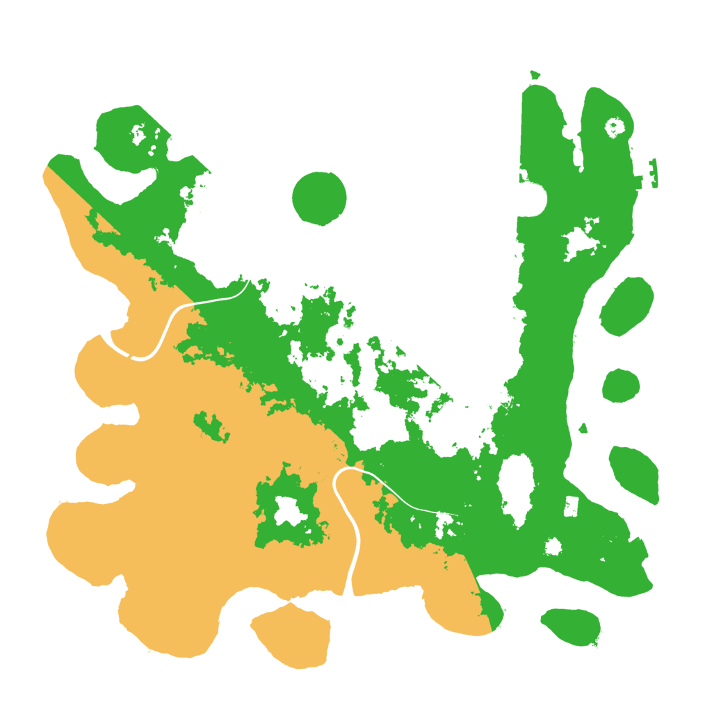 Biome Rust Map: Procedural Map, Size: 3700, Seed: 1636074565