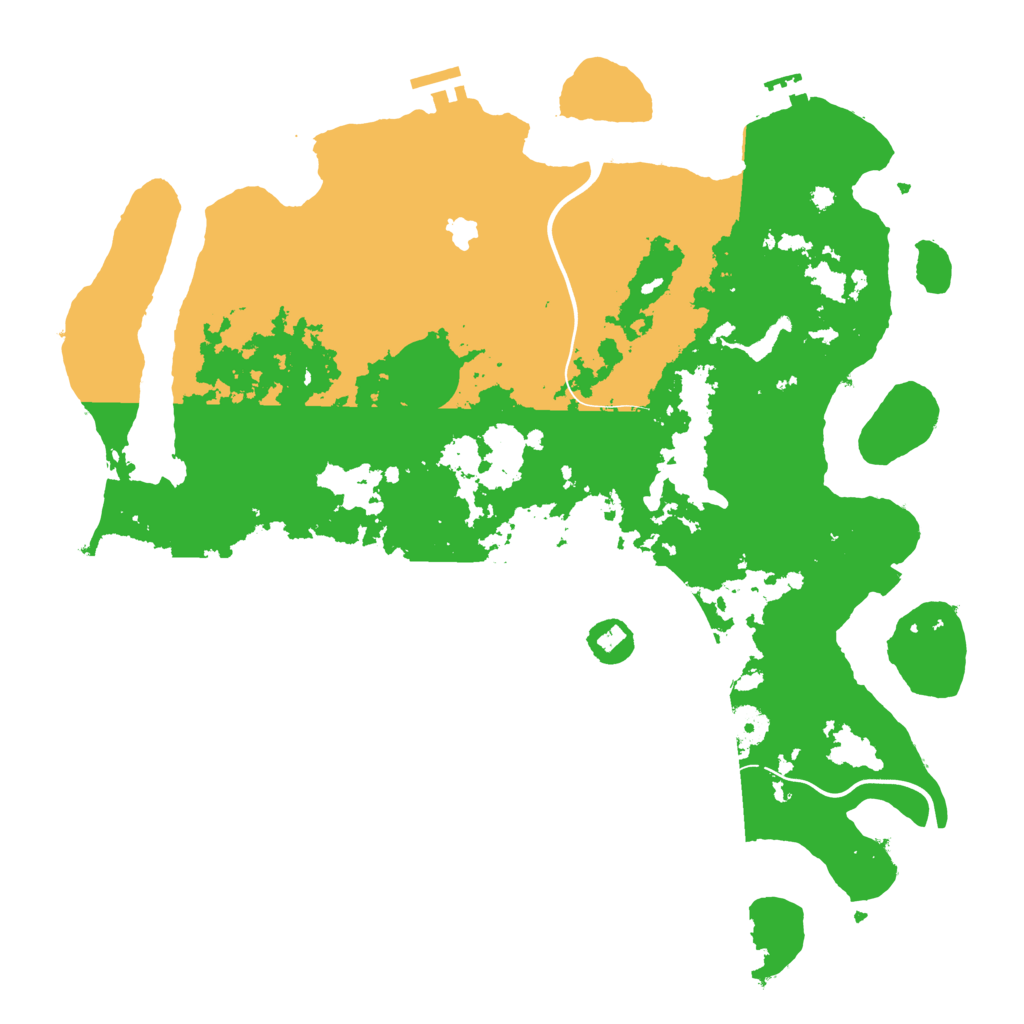 Biome Rust Map: Procedural Map, Size: 4100, Seed: 1493843142