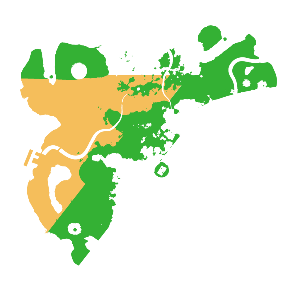 Biome Rust Map: Procedural Map, Size: 3500, Seed: 15412412