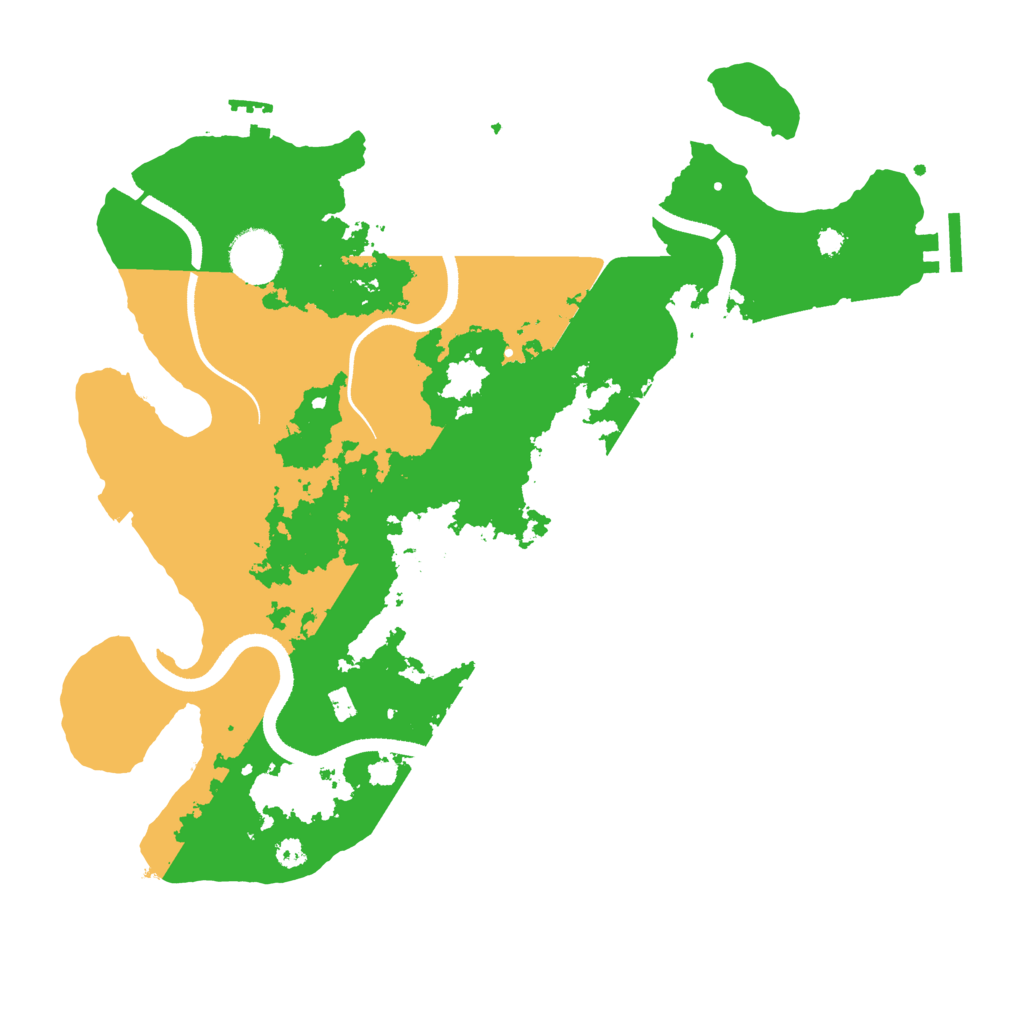 Biome Rust Map: Procedural Map, Size: 3500, Seed: 1258266351