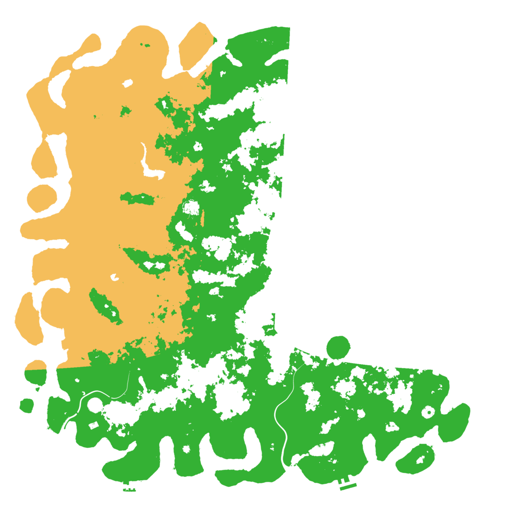 Biome Rust Map: Procedural Map, Size: 6000, Seed: 9050708