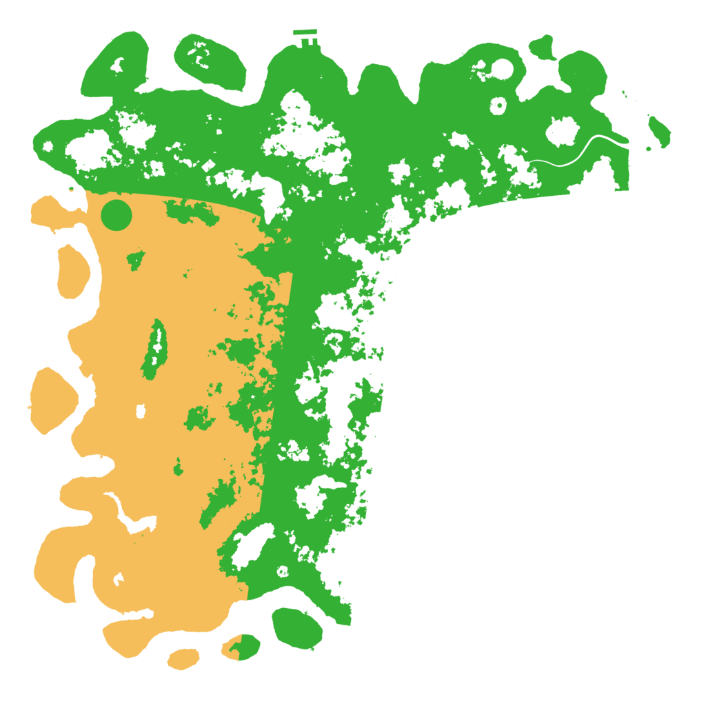 Biome Rust Map: Procedural Map, Size: 6000, Seed: 28426617