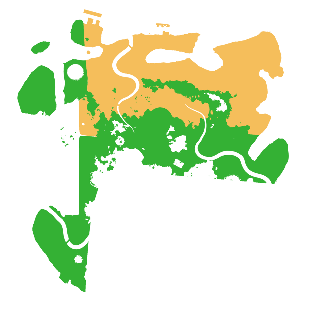 Biome Rust Map: Procedural Map, Size: 3500, Seed: 2117173246