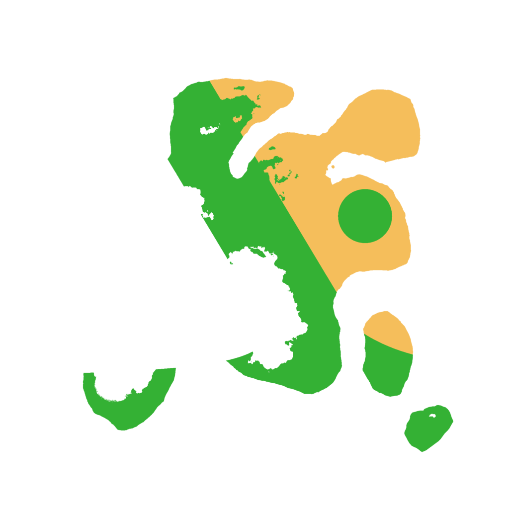 Biome Rust Map: Barren, Size: 2500, Seed: 654630