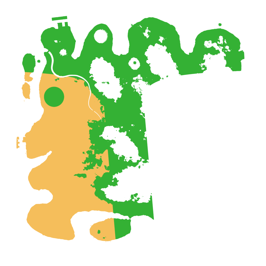 Biome Rust Map: Procedural Map, Size: 3500, Seed: 296652417