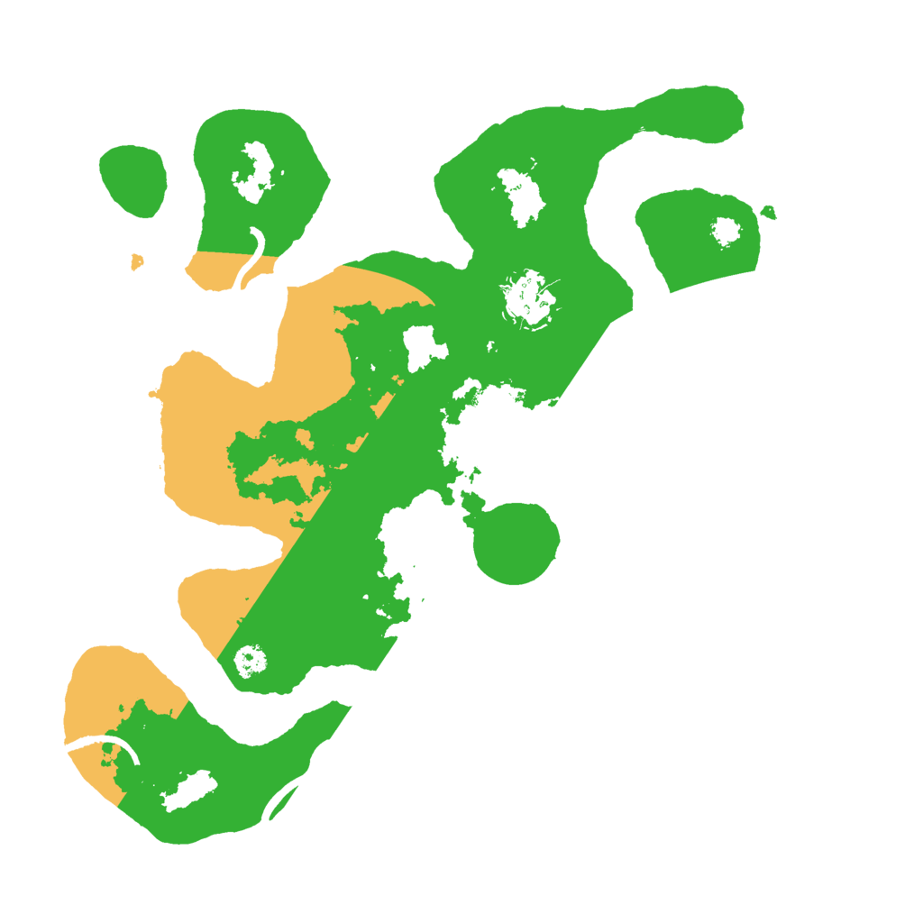 Biome Rust Map: Procedural Map, Size: 3000, Seed: 105892