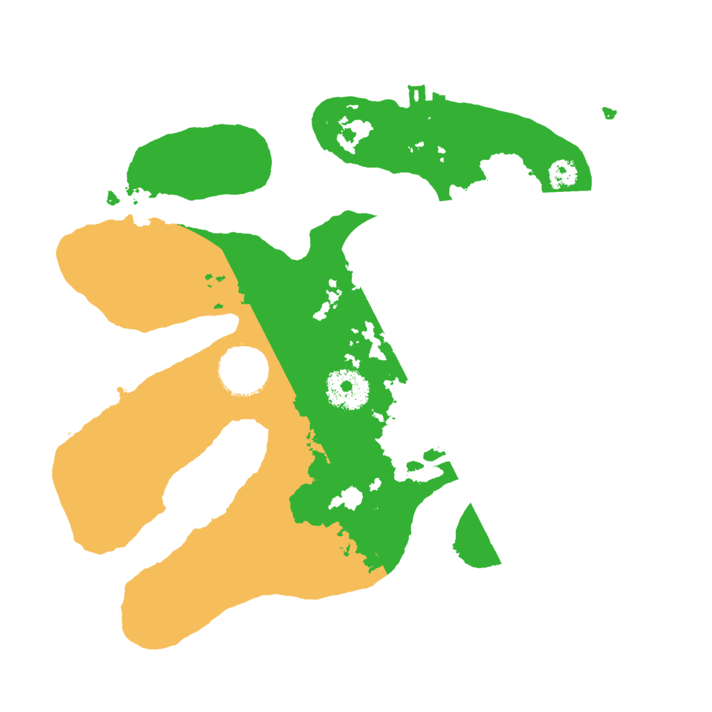 Biome Rust Map: Procedural Map, Size: 2561, Seed: 13834