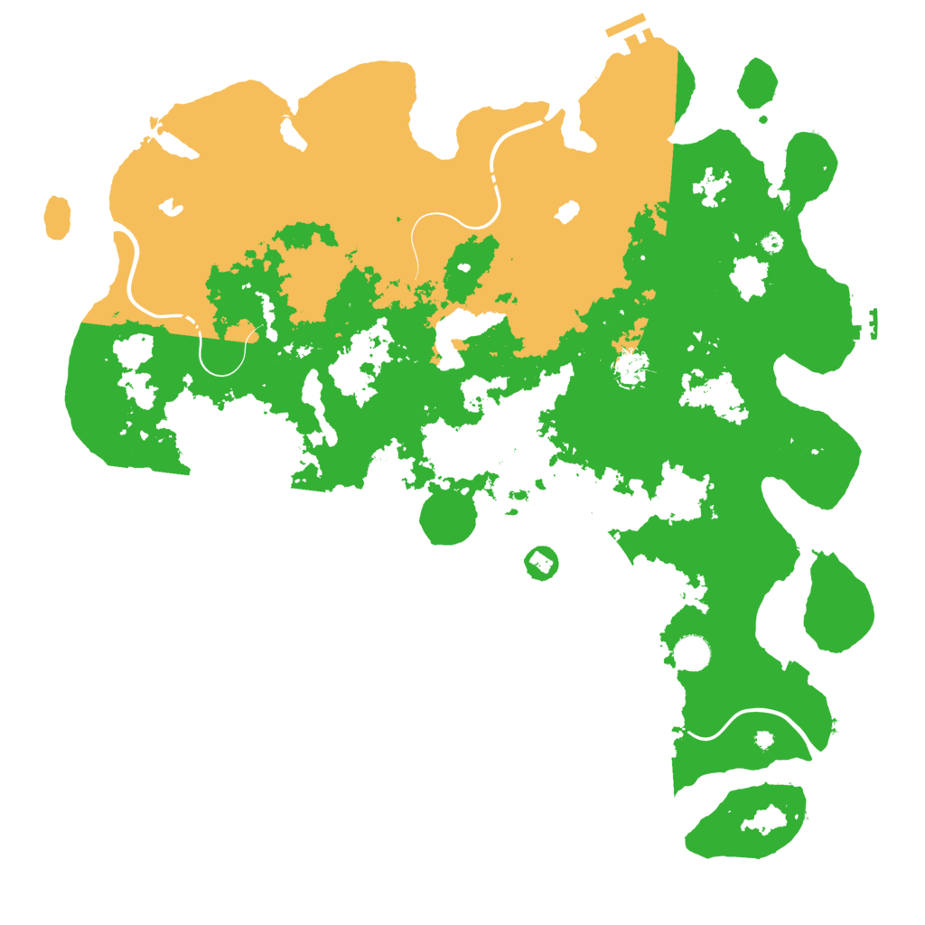 Biome Rust Map: Procedural Map, Size: 4500, Seed: 64131
