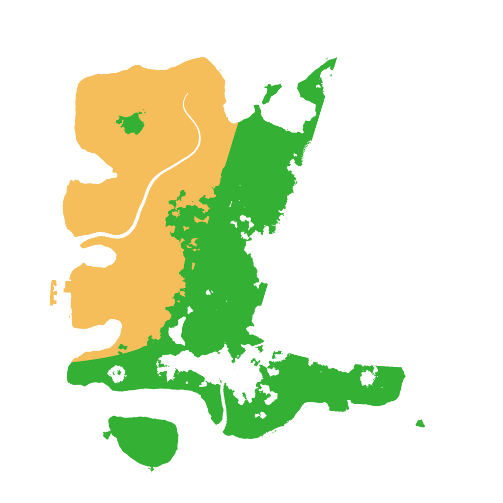Biome Rust Map: Procedural Map, Size: 3000, Seed: 1007595422