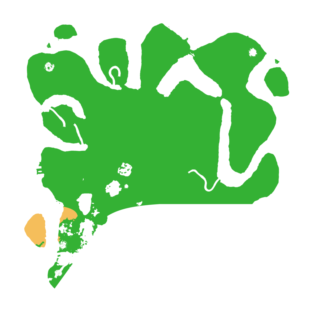 Biome Rust Map: Procedural Map, Size: 3500, Seed: 53523