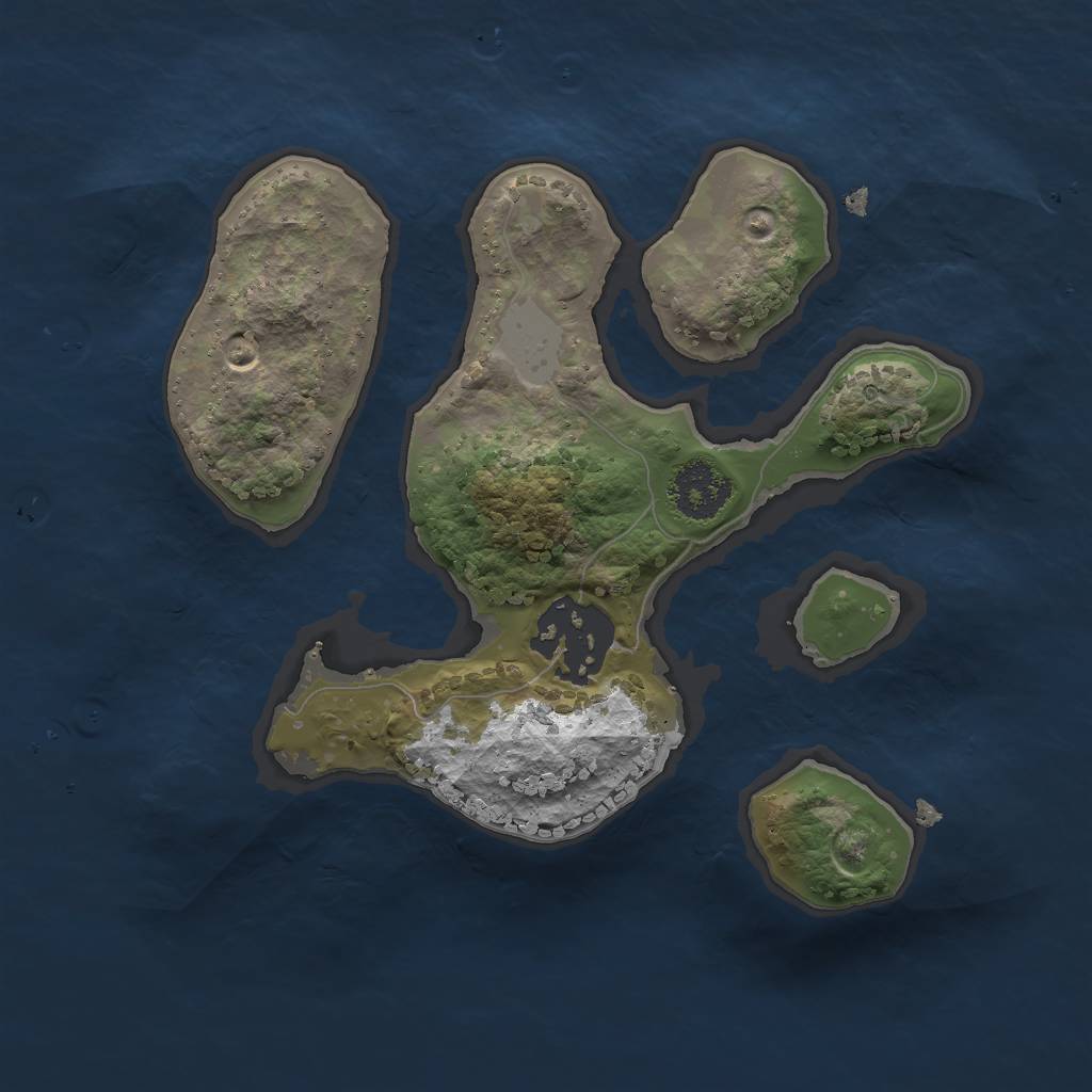 Rust Map: Procedural Map, Size: 2000, Seed: 1698928096, 6 Monuments