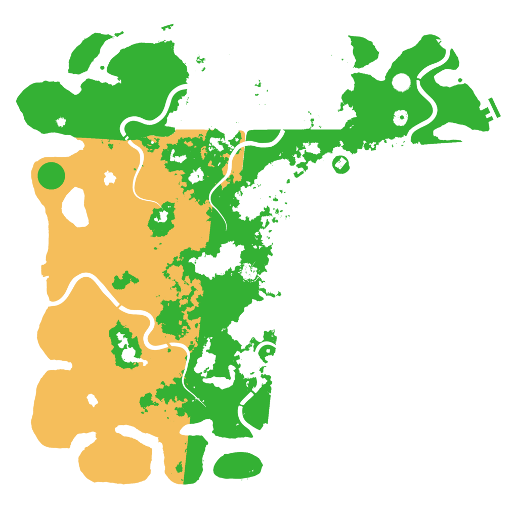 Biome Rust Map: Procedural Map, Size: 5000, Seed: 607174