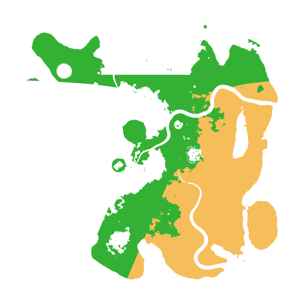 Biome Rust Map: Procedural Map, Size: 3500, Seed: 28484393