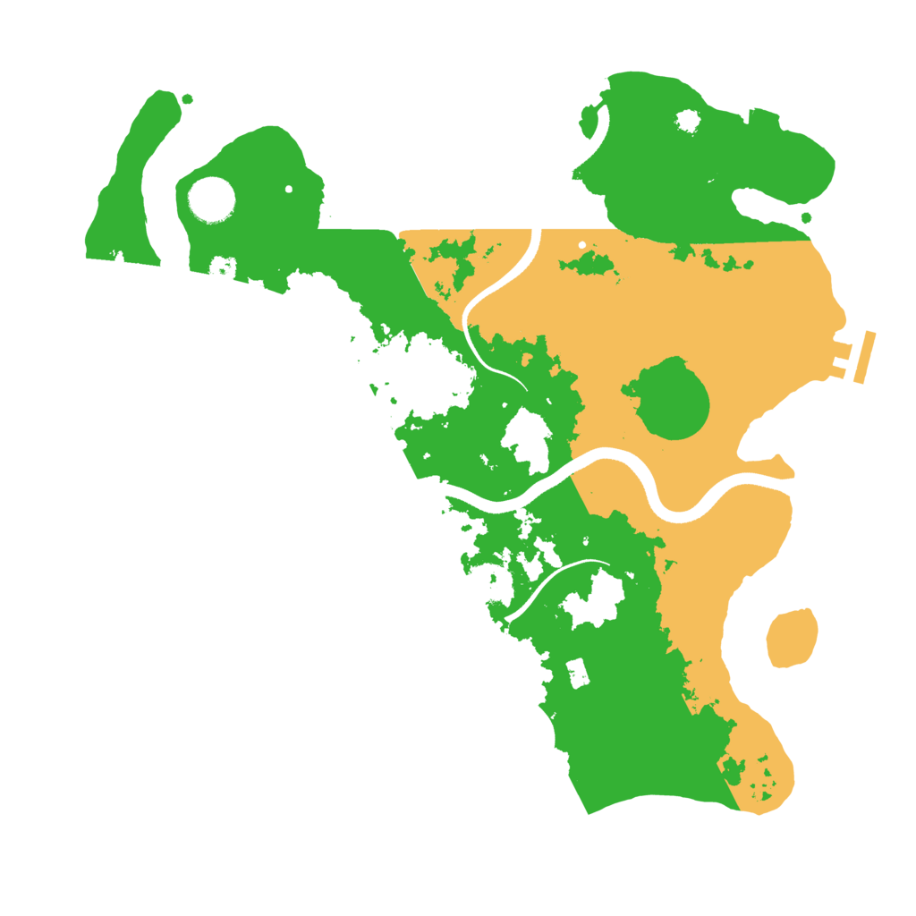 Biome Rust Map: Procedural Map, Size: 3500, Seed: 1224058158
