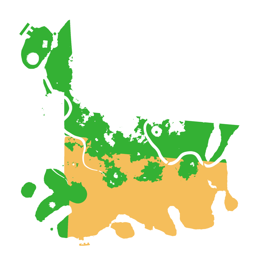 Biome Rust Map: Procedural Map, Size: 3700, Seed: 3525