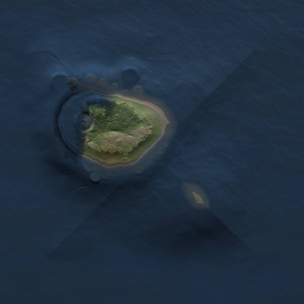 Rust Map: Procedural Map, Size: 1000, Seed: 122648198, 1 Monuments